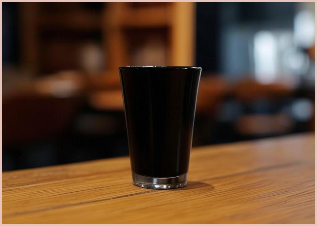 FATTYS 우드 스텔 에스프레소 샷잔, 1개, 블랙