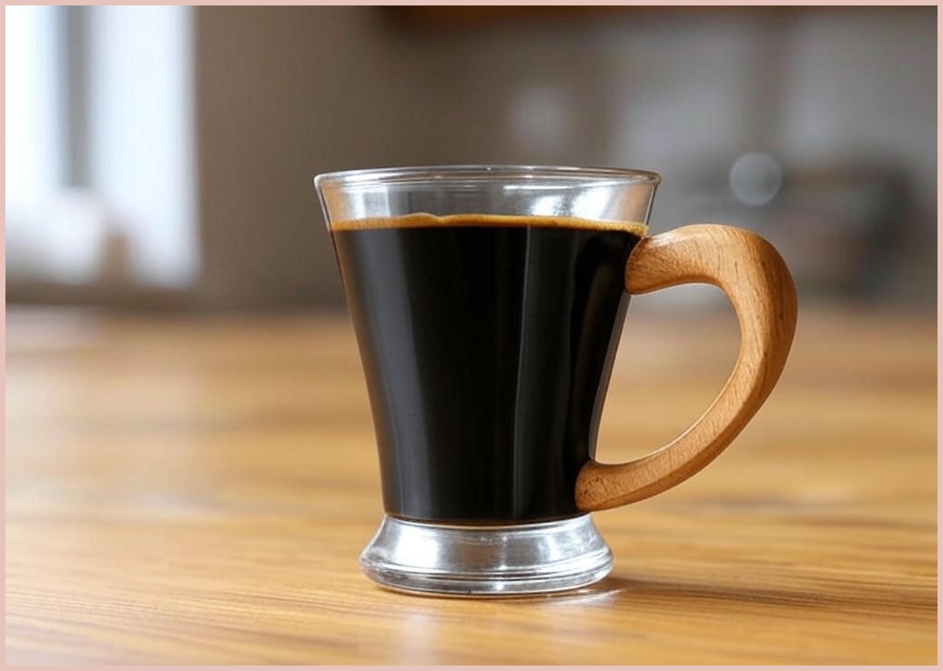 FATTYS 우드 핸들 스텐 에스프레소 샷잔, 1개, 실버