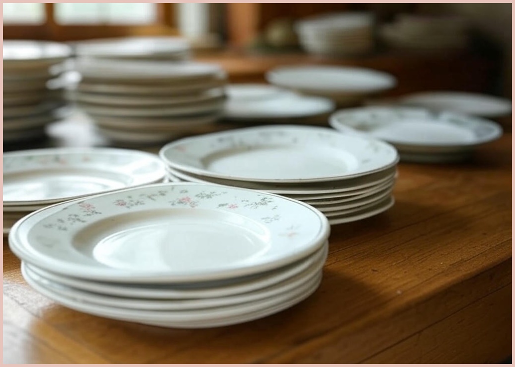 라인하임 스텐 원형접시 세트, 1세트, 빈티지 - 이미지 1