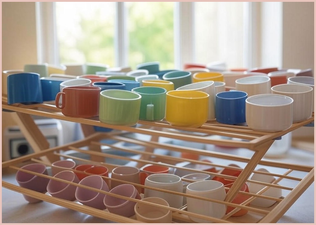 리빙공감 물빠짐 컵보관 건조대