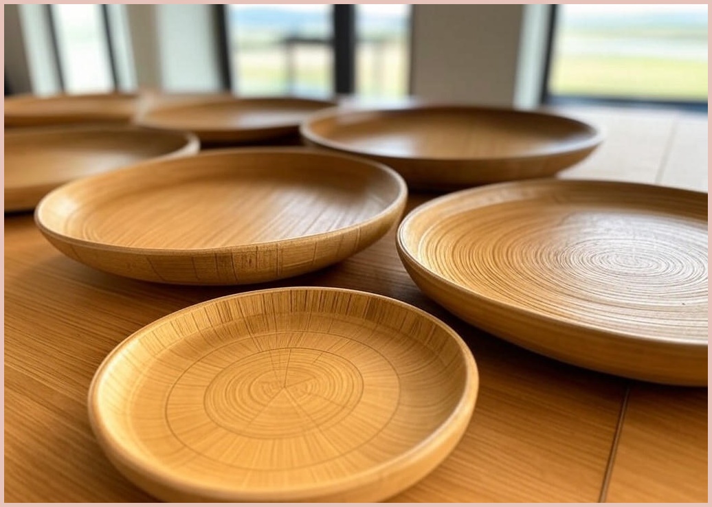 모던하우스 뱀부파이버 패턴 원형 접시 세트 L, 딸기, 1세트, 접시 4종