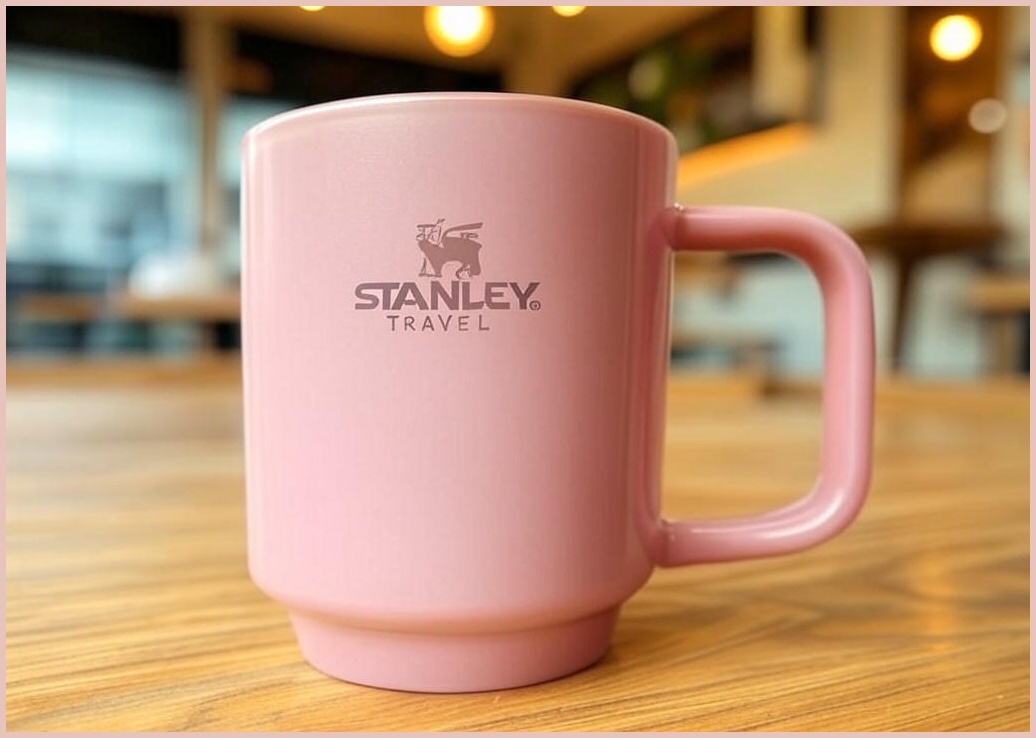 스탠리 카페 투고 트래블 머그, 로즈쿼츠, 591ml, 1개