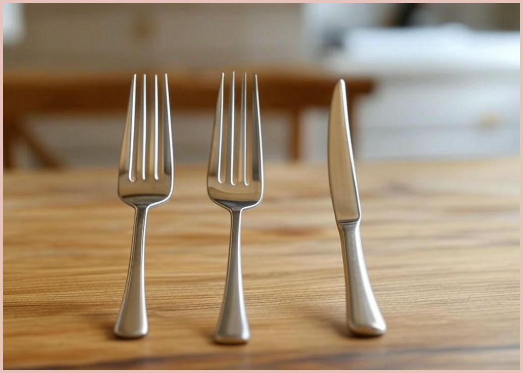 이스트마크 디저트 커트러리 2인 세트, 단일 색상, 포크 2p + 나이프 2p, 1세트