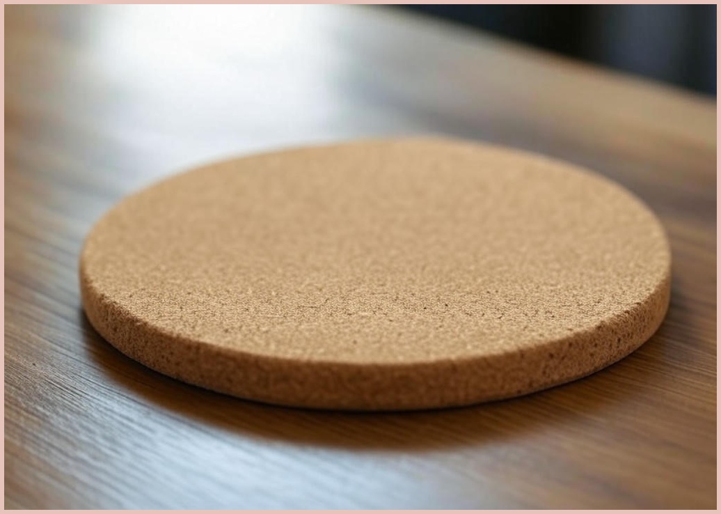 코르크 원형 컵받침 20p, 단일색상, 1개