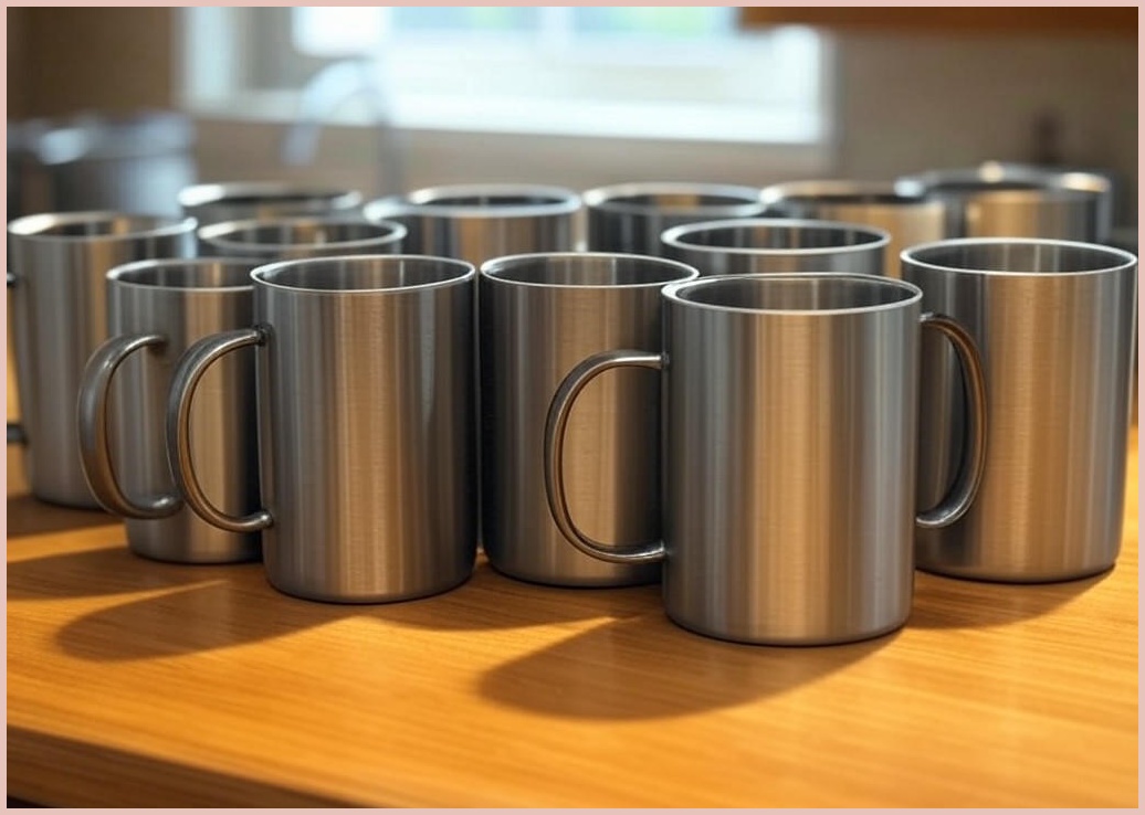 키친왕 이중 스텐 물컵 무광, 10개