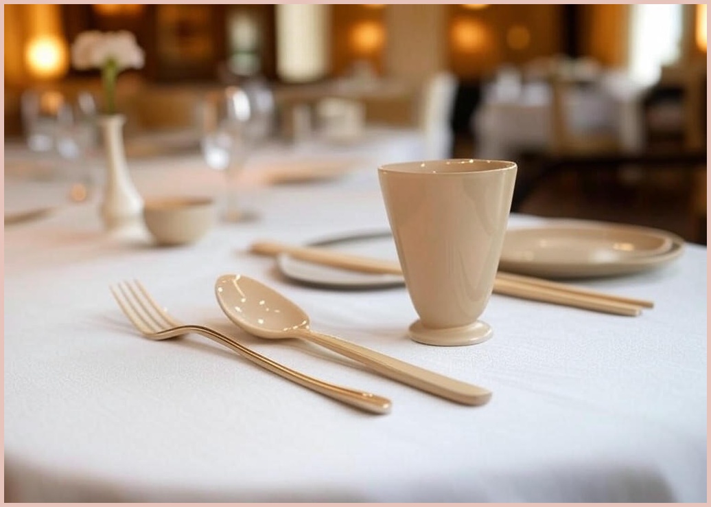 트루쿡 고급 뉴욕 커트러리 디너 1인 세트, 베이지, 디너 스푼+디너 젓가락+디너 포크+디너 나이프, 1세트