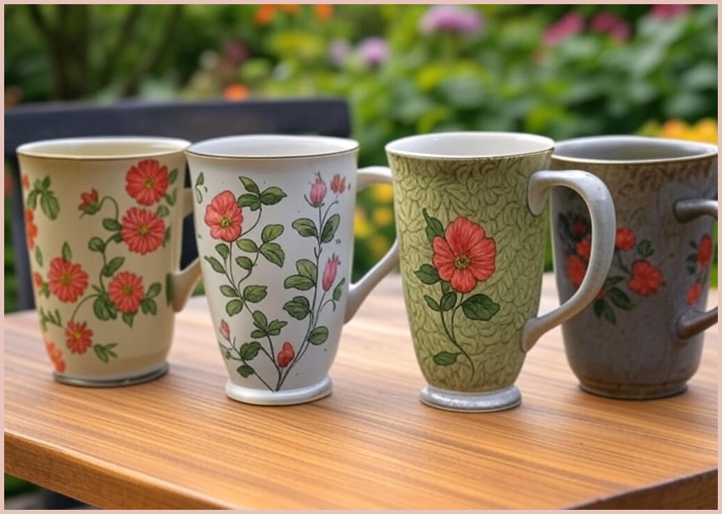 포트메리온 보타닉가든 머그컵 4종 세트